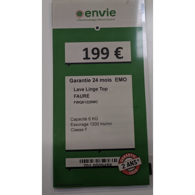 Lave Linge Top FAURE FWQ61229WC